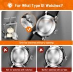 JOREST Watch Press Tool Set, Back Case Closer for Closing the Cover, Watch Battery Replacement, Watch Opener Remover, Repair Kit for Watches with A Pry Opening, Only for Round Dials - Image 3