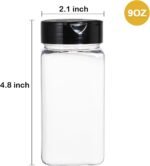 Bekith 16 Pack 9 oz Plastic Spice Jars with Black Cap, Plastic Spice Bottles Empty Seasoning Containers for Storing Spice, Herbs and Powders - Image 3