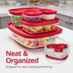 Rubbermaid EasyStore Rectangle and Square Containers, 22-Piece Set, Food Storage Containers with Lids - Image 3