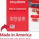 Rubbermaid EasyStore Rectangle and Square Containers, 22-Piece Set, Food Storage Containers with Lids - Image 5