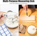 11 PCS Stainless Steel Measuring Cups Spoons Set, 5 Nesting Cups and 5 Stackable Spoons with 1 Leveler Measuring Tools Set for Dry Liquid Ingredients Cooking Baking - Image 5