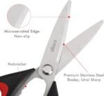 LIVINGO Kitchen Scissors Heavy Duty, 8.5 inch Dishwasher Safe Ultra Sharp Premium Heavy Duty Kitchen Shears, Multi Purpose Cooking Scissors Stainless Steel - Image 4