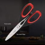 LIVINGO Kitchen Scissors Heavy Duty, 8.5 inch Dishwasher Safe Ultra Sharp Premium Heavy Duty Kitchen Shears, Multi Purpose Cooking Scissors Stainless Steel - Image 6