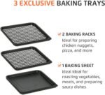 Air Fryer Oven 1800W, 12.7QT Capacity, Touchscreen Panel, Automatic Shut-Off, Toaster + Airfryer – Black & Stainless Steel – Mondial - Image 4