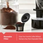 BLACK+DECKER Family Single Serve K-Cup Brewer: Large 50oz Water Reservoir, Versatile Ground Coffee & K-Cup Compatibility, Adjustable Tray for Travel Mugs - Image 5