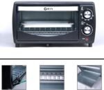 Countertop Small 4 Slice Toaster Oven, Compact 9.6L Small Toaster Oven, Even Heating, For Toast, 8" Pizza，Bake and Broil in Apartment, Dorm, Suitable For 2-3 Persons - Image 3