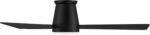 WAC Lighting Hug 3 Blades Aluminum Smart Flush Mount Ceiling Fan in Matte Black - Image 5