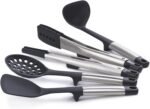Joseph Joseph Elevate Fusion 5-piece Silicone Utensil Set with Storage Stand, Stainless Steel - Image 4