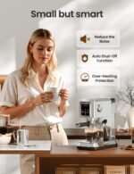 topzee Espresso Machine 20 Bar, Compact Coffee Maker with Milk Frother & Cold Brew Function, 52oz Removable Water Tank, Stainless Steel Cappuccino, Latte Maker, Silver - Image 4