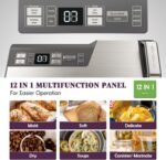 Mesliese Vacuum Sealer Machine, Powerful 95kPa 140W One Hand Operation Food Sealer, Double Seal Strip with Build-in Cutter & Countdown Display - Image 3