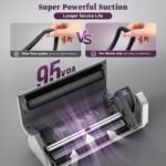 Mesliese Vacuum Sealer Machine, Powerful 95kPa 140W One Hand Operation Food Sealer, Double Seal Strip with Build-in Cutter & Countdown Display - Image 5