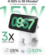 Foldable Wireless Charging Station, 15W Magnetic Fast Charger Stand for iPhone 17 16 15 14 13 12 Pro Max&Apple Watch&Airpods, 2-in-1 Charger for Home/Office/Travel(30W Adapter Included) - Image 3