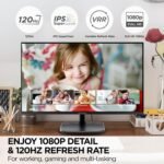 ViewSonic VA2456A-MHD 24 Inch IPS 1080p Monitor with 120Hz, Eye Care, HDMI, DisplayPort, and VGA Inputs for Home and Office - Image 3