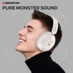 Monster Persona 6th ANC Active Noise Cancelling Headphones, Wireless Bluetooth Headphones Over Ear with HiFi Stereo Audio, 60H Playtime, Bluetooth 6.0, 3 EQ Modes for Travel Work, White - Image 3