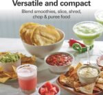 Hamilton Beach Stack & Snap 4-Cup Mini Food Processor & Vegetable Chopper, 250 Watts, for Slicing, Shredding, and Puree, Black (70510) - Image 3