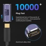 USB C Female to Female Adapter,USB c Coupler Female to Female 100W Power Delivery, 40Gbps USB c to c Female with 8K 60Hz Video Display Compatible for iPad, MacBook,Thunderbolt 4/3 (2Pack) - Image 4