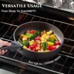 JEETEE 20 Pcs Pots and Pans Set Non Stick, Titanium Reinforced Nonstick Cookware Set with Detachable Handle, Induction Kitchen Cookware Sets, Oven Safe & Space Saving for RV Camping - Image 5