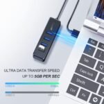 SmartQ H302S USB 3.0 Hub, 4-Port USB Expander with 2ft Long Cable, High-Speed Data Transfer, Compatible with Laptop, PC, Mac, Printer, External HDD - Image 4