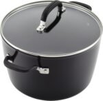 KitchenAid 84805 Hard Anodized Nonstick Stockpot with Lid, 8 Quart - Onyx Black - Image 5