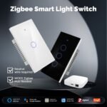 MOES Zigbee Smart Switch 1 Gang, Require MOES Zigbee Hub and Neutral Wire, Inteligente Single Pole Light Switch, Work as Relay, Support Tuya Smart Life, White - Image 3