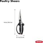OXO Good Grips Spring-Loaded Poultry Shears, Black - Image 3