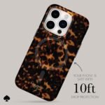 Kate Spade New York iPhone 15 Pro Case, Compatible with MagSafe - Tortoiseshell - Image 4