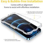 UNBREAKcable 3-Pack Screen Protector for iPhone 12 Pro Max, Double Shatterproof Tempered Glass [Easy Installation] [9H Hardness] [99.99% HD Clear] [Case Friendly] for iPhone 6.7 inch - Image 3