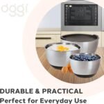 Oggi Stainless Steel 3-Piece Bowl Set with Lids, (7287.0) - Image 5