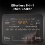 Midea 8-in-1 Electric Pressure Cooker with Dual Pots, Multi-Functional Programmable Slow Cooker, Rice Cooker, Steamer, Sauté Pan and More, 5 Quart - Image 3