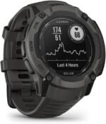 Garmin Instinct 2X Solar, Rugged GPS Smartwatch, Built-in Flashlight, Solar Charging Capability, Multi-Band GNSS, Graphite (Renewed) - Image 3