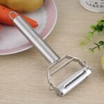 Stainless Steel Potato Cucumber Carrot Grater, Multifunctional Fruit & Vegetable Peeler Grater - Kitchen Tool Accessories (Ordinary Style, 17.5x5.5cm) - Image 4