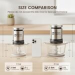 Kitchen in the box Mini Food Processor, Electric Meat Grinder & Food Chopper with 400W Powerful Veggie Chopper-One 3 Cup Bowl & S Blades for Meat/Fish/Vegetable/Baby Food - Image 3