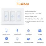 Milfra Smart Switch 3 Gang Alexa Light Switch Smart WiFi Light Switch Compatible with Alexa Google Home and IFTTT, Voice and Remote Control, No Hub Required - Image 3