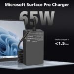 65W Surface Pro Laptop Charger Compatible with Microsoft Surface Pro 11 10, 9, 8, X, 7+, 7, 6, 5, 4, 3, Magnetic Surface Connector, Support 65W, 44W, 36W, with USB Port - Image 3