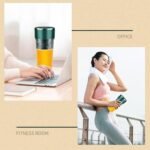 Portable Fruit Juicer Electric Blender, USB Charging Multifunctional Mixer for Smoothies Shakes Home Office Travel PC Food Grade Plastic 400mL Capacity - Image 5