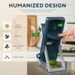 Eletronova Safe Mandoline Slicer, Multi Vegetable Chopper, Potato Fries Cutter, Detachable Blade, Kitchen Chopping Artifact,Fast Potato Fries/Chips Prep, Easy Clean (Blue) - Image 3