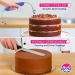 RICCLE 138PCs Round Cake Pans Sets for Baking, 3 x 8 Inch Pan Set, Piping Bags and Tips Set, Cake Leveler, Icing Spatula, Cupcake Liners, Baking Supplies, Decorating Kit, Baking Tools - Image 5