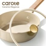 CAROTE 14Pcs Pots and Pans Set Non stick, Ceramic Cookware Set, Non-toxic Kitchen Cooking Set, PFAS and PFOA Free - Image 4