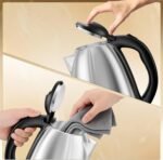 DEZIN Electric Kettle Upgraded, BPA Free 2L Stainless Steel Tea Kettle, Fast Boil Water Warmer with Auto Shut Off and Boil Dry Protection Tech for Coffee, Tea, Beverages - Image 5