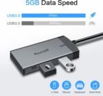 SmartQ H352 7-in-1 USB C Hub with 4K HDMI, 100W PD, USB-C Data Port, 2 USB-A 5Gbps, SD Card Reader & MicroSD Slot, Compatible with MacBook Air/Pro, XPS, Laptops, Tablets, Desktops - Image 4