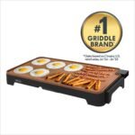 bella XL Electric Ceramic Titanium Griddle, Make 15 Eggs At Once, Healthy-Eco Non-stick Coating, Hassle-Free Clean Up, Large Submersible Cooking Surface, 12" x 22", Copper/Black - Image 3