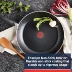 T-Fal Experience Nonstick Fry Pan 8 Inch, Induction Compatible, Oven Safe 400F, Cookware, Non Stick Frying Pan, Skillet, Cooking, Kitchen, Egg Pan, Pots and Pans, Home, Dishwasher Safe, Black - Image 3