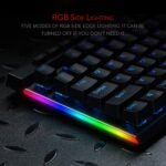 Redragon K580 VATA RGB LED Backlit Mechanical Gaming Keyboard with Macro Keys & Dedicated Media Controls, Hot-Swappable Socket, Onboard Macro Recording (Blue Switches) - Image 4