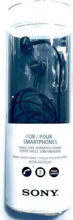 Sony MDREX155AP in-Ear Earbud Headphones/Headset with mic for Phone Call, Black (MDR-EX155AP/B) - Image 5