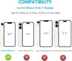ONETOP Compatible with iPhone 15 Wallet Case with Card Holder, PU Leather Kickstand Card Slots Case, Double Magnetic Clasp and Durable Shockproof Cover 6.1 Inch (Black) - Image 3