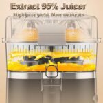 Electric Juicer Machine, Cold Press Juicer for Citrus, 500ml Capacity with 18000 RPM Motor for Oranges, Lemons, Limes, Grapefruits - Image 3