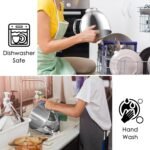 5 Quart Stainless Steel Mixer Bowl for KitchenAid Artisan & Classic Series 4.5&5 QT Tilt-Head Stand Mixers, Replacement Bowl for KitchenAid, Mixer Attachment for KA, Silver - Image 4