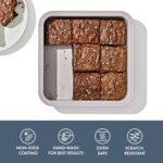 OXO Good Grips Non-Stick Pro Ceramic Coated Metal Bakeware 9” Square Cake Pan – Storm Blue - Image 3