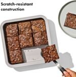 OXO Good Grips Non-Stick Pro Ceramic Coated Metal Bakeware 9” Square Cake Pan – Storm Blue - Image 4