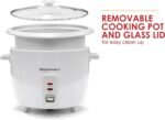 Elite Gourmet ERC-003X Electric Rice Cooker with Automatic Keep Warm Makes Soups, Stews, Grains, Hot Cereals, 6 Cups Cooked (3 Cups Uncooked), White - Image 3